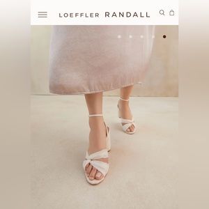 Loeffler Randall Raegan Pearl Pleated Twist Heel, Size 7.5